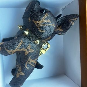LV dog key chain